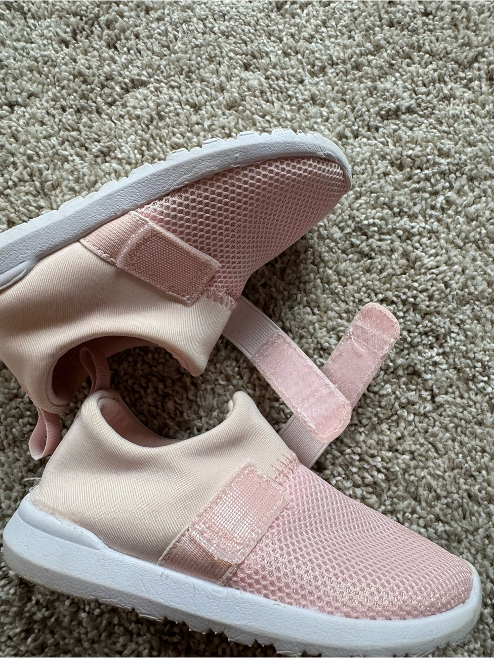 Cat & Jack Girls Pink Slip On Sneakers Size 8 Mesh Austen Slip-on water Shoes - Picture 9 of 13
